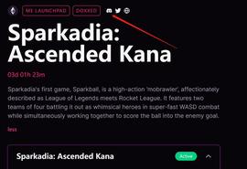 长推:潜在机会——Animoca领投的Free2Own游戏Sparkadia