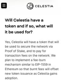 模块化区块链Celestia空投策略